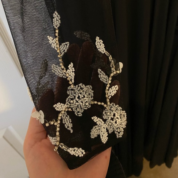 BASIX Full-Length Black Dress - Picture 6 of 8